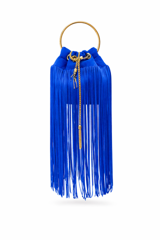 OLGA RETRO TASSEL PURSE (Blue)