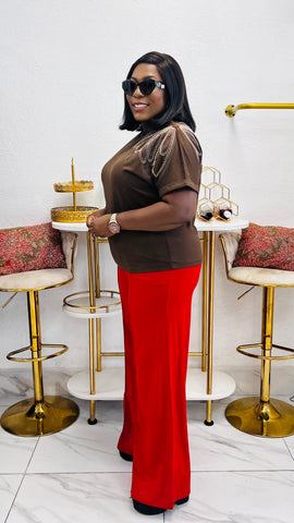 Maven Side Beaded Accent Top