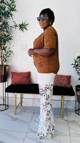 PEARL SHORE LACE TOP / BLOUSE