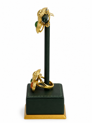 Mona Multi Studd Earring & Matching Ring Set