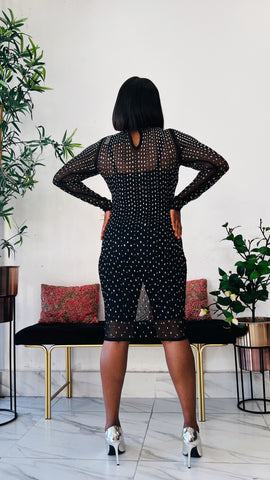 Chicane Crystal Illusion Midi Dress