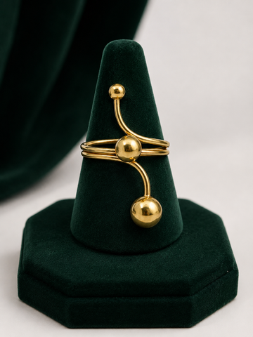 AUREVÉL Orbit Statement Ring - Gold