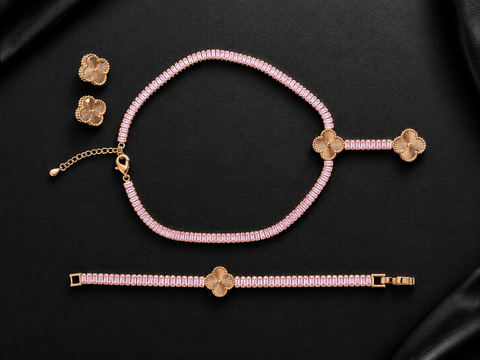 RONIE Crystal Baguette Jewelry Set