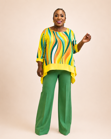 Savona Sunset Wave Tunic Multicolor Top