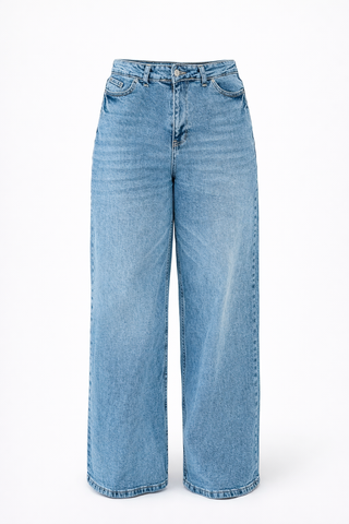 Faye Light Wash Wide Leg Jeans