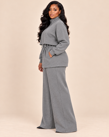 The Off-Duty Luxe Athleisure Two-Piece Set
