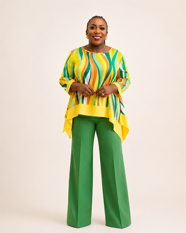 Savona Sunset Wave Tunic Multicolor Top