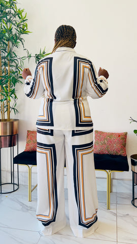 THE LUXE GEOMETRY SHIRT / PANT SET