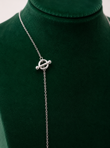 14K Gold Plated 36 Inch Long Floral Station Necklace