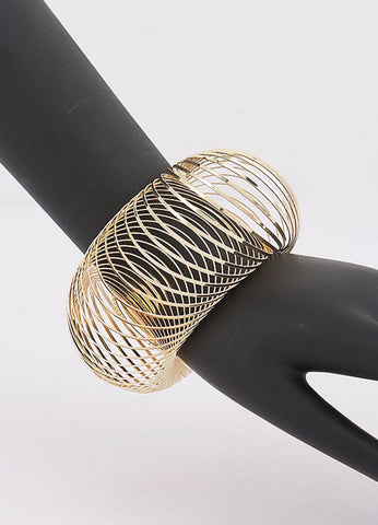 Orlena Spiral Hollow Statement Bangle