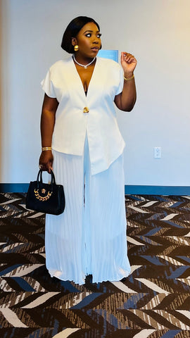 The Aurelia Veil High Low Blazer Set