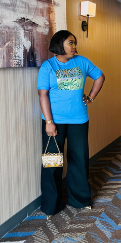 AMORE Luxe Embellished Graphic Tee