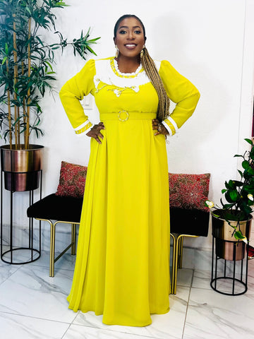 Azaria Floral Embellished Maxi Dress