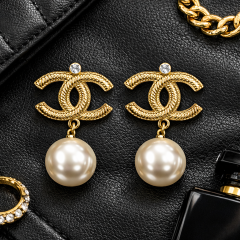 Camélia Royale Pearl Drop Earrings