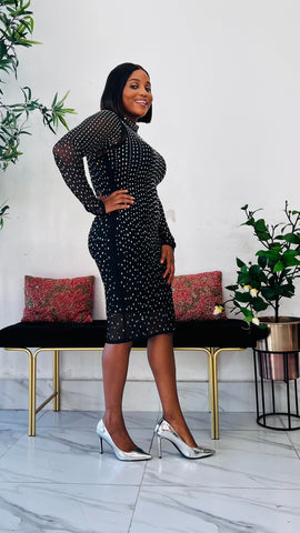 Chicane Crystal Illusion Midi Dress