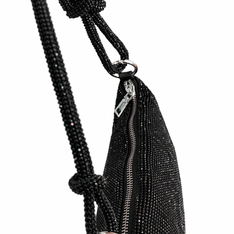 Vanity Knotted Crystal Bag (Black)