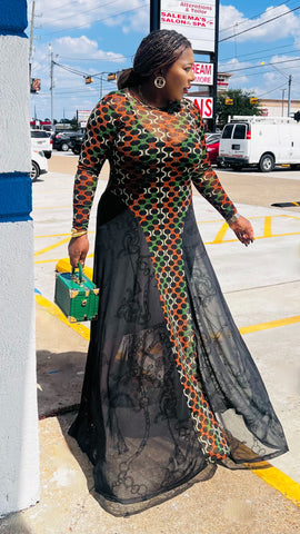 IRENE MULTICOLOR MAXI DRESS