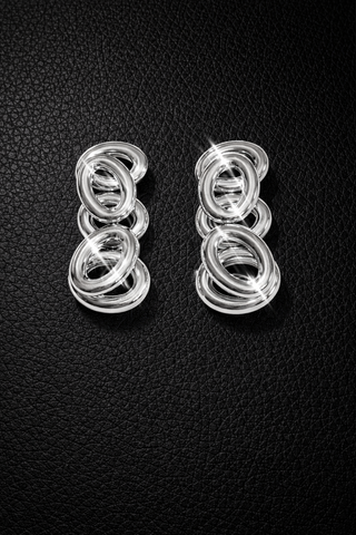 Elysian Link Statement Stud Earrings