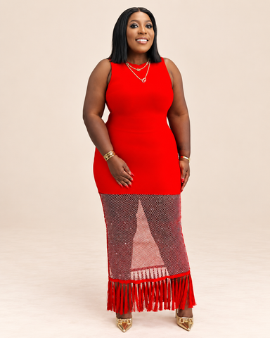 Ravelle Prism Fringe Bandage Dress