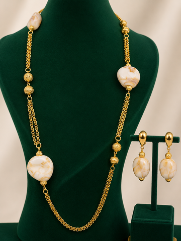 The IVORIA Marble Luxe Jewelry Set - Gold
