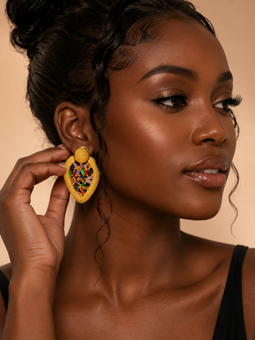 TALLY Multi Zirconia Statement Earrings