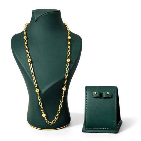 Aurelie Orb Link Necklace Set