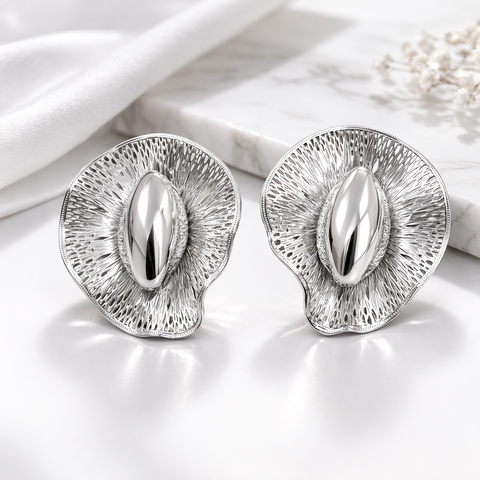 Aster Statement Bold Studd Earrings