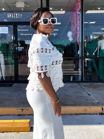 ZAYLA NAUTICAL APPLIQUÉ TOP