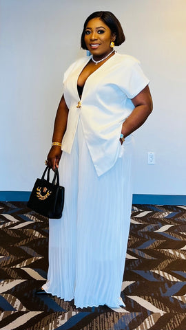 The Aurelia Veil High Low Blazer Set