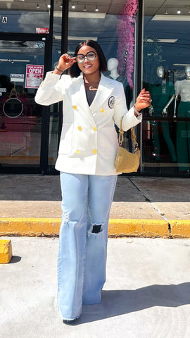 BALMXN GOLD BUTTON LUXURY BLAZER