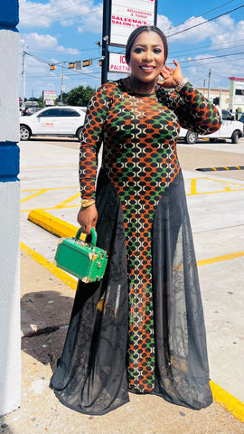 IRENE MULTICOLOR MAXI DRESS