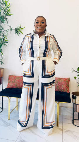 THE LUXE GEOMETRY SHIRT / PANT SET