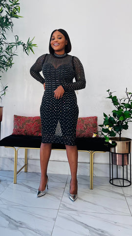 Chicane Crystal Illusion Midi Dress