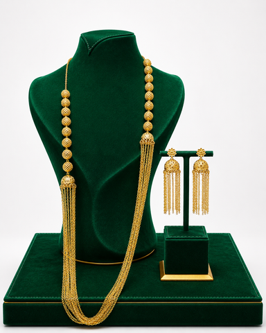 The NUBIA Luxe Tassel Jewelry Set - Gold
