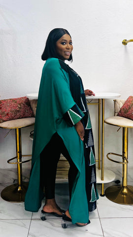 The Zaria Luxe Geometric Kaftan Maxi Dress