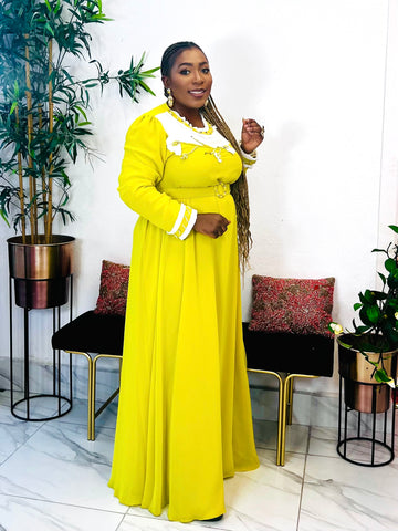 Azaria Floral Embellished Maxi Dress