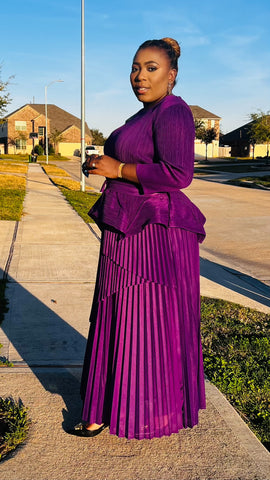 Zafira Royale Pleated Miyake Set