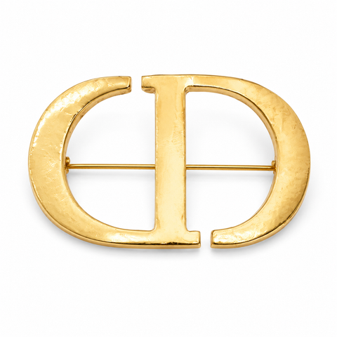 Virelle Sculpted Statement Brooch – Gold