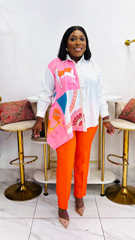 Monaco Silk Multicolor Print Statement Shirt