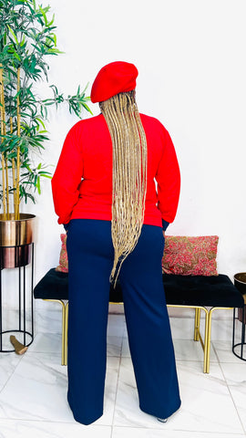 MAYOR BUTTONS V-NECK PANTS SET