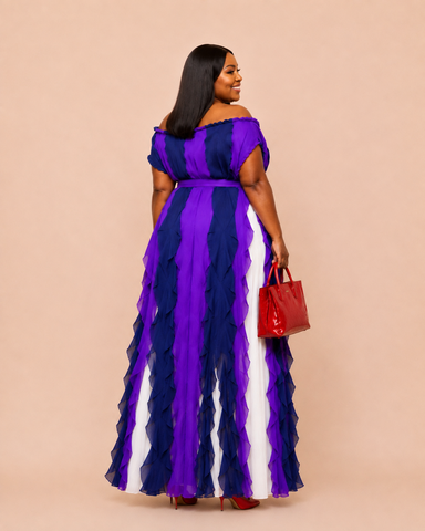 Avelisse Cascade Pleated Statement Miyake Set