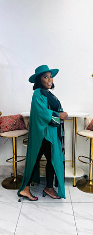 The Zaria Luxe Geometric Kaftan Maxi Dress