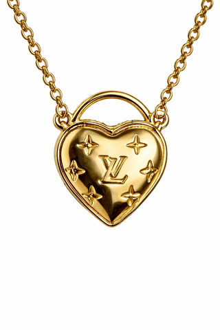 Vivienne Heart Charm Necklace -Gold