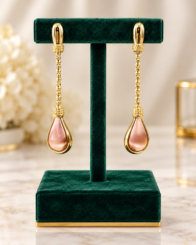 Averelle Teardrop Statement 18k Gold / Rose Gold Plated Set