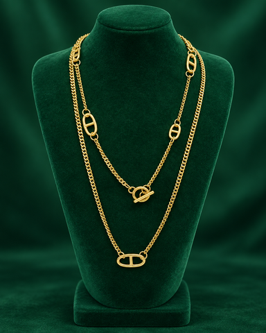 Hearty Mariner Link Long Necklace