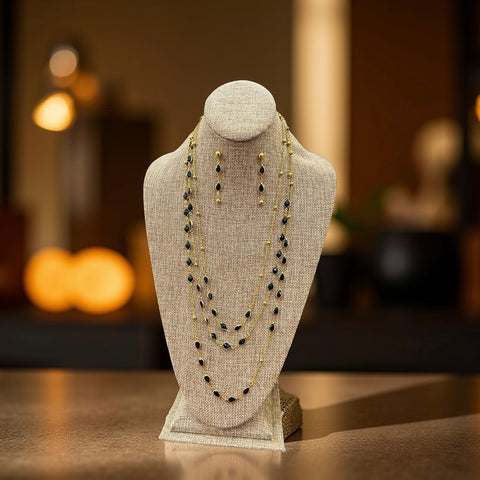 Miyava Multi Gold long Necklace set