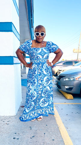 PRAIRIE PRINT MAXI DRESS