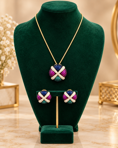 Dovie Luxe Zirconia Necklace & Earring Set