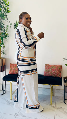 THE LUXE GEOMETRY SHIRT / PANT SET