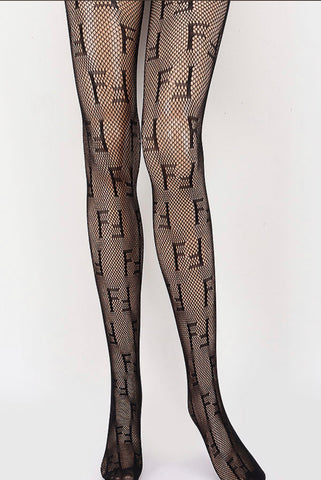 Farah Icon Fishnet Stocking Tights (Black)